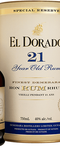 El Dorado 21 Years Old Finest Demerara Rum SPECIAL RESERVE 43% Vol. 0,7l in Giftbox