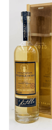 Tequila Ocho EXTRA AÑEJO La Latilla Single Estate 100% Puro de Agave 40% Vol. 0,7l in GIFTBOX