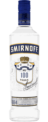 Smirnoff Triple Distilled 100 PROOF Vodka Blue Label 50% Vol. 1l
