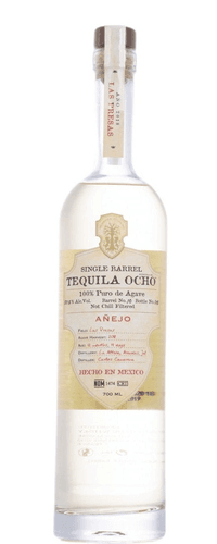 Tequila Ocho AÑEJO Single Barrel LAS PRESAS 100% Puro de Agave 2018 52,5% Vol. 0,7l