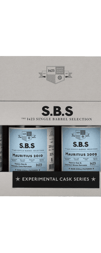 1423 S.B.S MAURITIUS Experimental Cask Series 2008/ 2009/ 2010 51,5% Vol. 4x0,2l in Giftbox