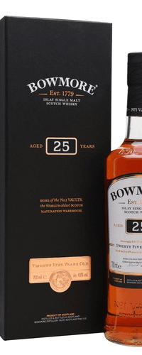 Bowmore 25 Years Old Islay Single Malt Scotch Whisky 43% Vol. 0,7l in Giftbox
