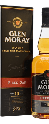 Glen Moray 10 Years Old Fired Oak Single Malt Scotch Whisky 40% Vol. 0,7l in Giftbox