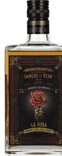 Sangre de Vida Loteria LA ROSA Añejo Tequila 100% de Agave 40% Vol. 0,35l