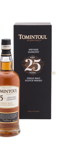 Tomintoul 25 Years Old Single Malt Scotch Whisky 43% Vol. 0,7l in Giftbox