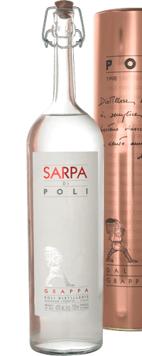 Poli Grappa Sarpa di Poli 40% Vol. 0,7l in Tinbox