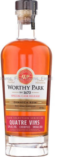 Worthy Park QUATRE VINS Jamaica Rum Special Cask Release 2013 52% Vol. 0,7l