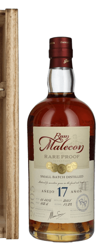 Rum Malecon Anejo 17 Anos RARE PROOF 2005 51,2% Vol. 0,7l in wooden box