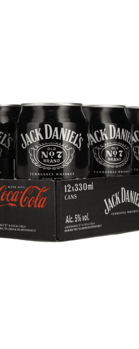 Jack Daniel's No. 7 Whiskey & Coca Cola 5% Vol. 12x0,33l Dosen Pfand