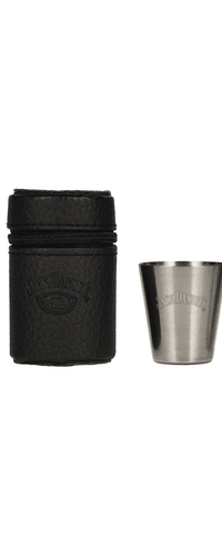 Jack Daniel's Shot Cups in leather bag [box, 6 pcs]