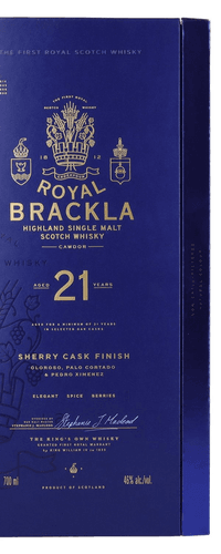 Royal Brackla 21 Years Old Sherry Cask Finish Highland Single Malt 46% Vol. 0,7l in Giftbox
