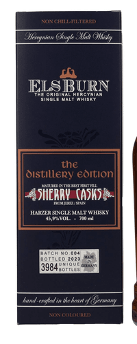 Elsburn THE DISTILLERY EDITION Sherry Casks Batch 004 45,9% Vol. 0,7l in Giftbox