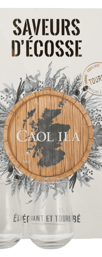 Caol Ila MOCH Saveurs D'Ecosse Set 43% Vol. 0,7l in Giftbox with 2 glasses