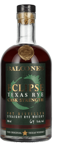 Balcones ECLIPSE TEXAS RYE Cask Strength Rye Whisky 64% Vol. 0,7l