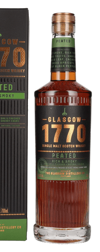 1770 glassgow PEATED Single Malt Rich & Smoky 46% Vol. 0,7l in Giftbox