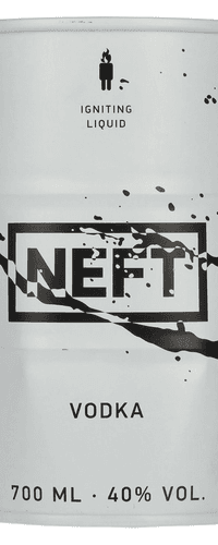 NEFT Vodka Black-White Barrel Limited Edition 40% Vol. 0,7l