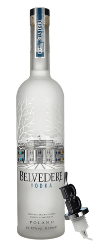 Belvedere Vodka 40% Vol. 6l with pourer