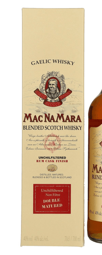 Gaelic Whisky MACNAMARA Rum Cask Finish Blended Scotch Whisky 40% Vol. 0,7l in Giftbox
