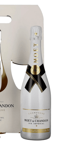 Moet & Chandon Champagne ICE IMPERIAL Demi-Sec 12,5% Vol. 0,75l in Giftbox with 2 glasses weiss