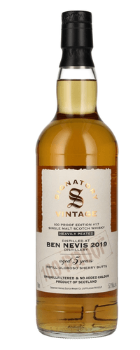 Signatory Vintage 100 Proof Edition BEN NEVIS PEATED 5 Years Old Single Malt #17 2019 57,1% Vol. 0,7l
