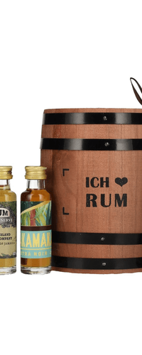 ICH LIEBE RUM Tasting Fass 41,7% Vol. 7x0,02l in wooden box