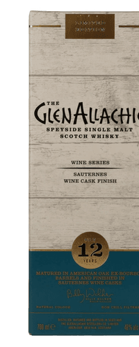 The GlenAllachie 12 Years Old SAUTERNES WINE FINISH Single Malt Scotch Whisky 48% Vol. 0,7l in Giftbox