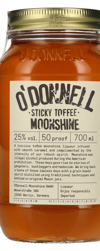 O'Donnell Moonshine STICKY TOFFEE Liqueur 25% Vol. 0,7l