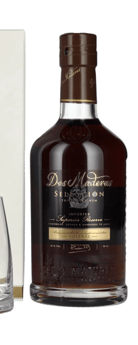 Dos Maderas Seleccion Superior Reserve Triple Aged Rum 42% Vol. 0,7l in Giftbox with 2 glasses