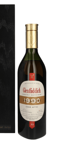 Glenfiddich 33 Years Old Archive Cask Single Malt Scotch Whisky 1990 52,8% Vol. 0,7l in Holzkiste