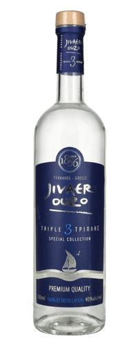 Jivaeri Ouzo Triple Distilled Special Collection 40% Vol. 0,7l