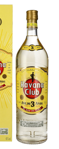 Havana Club Anejo 3 Anos Rum 40% Vol. 3l in Giftbox