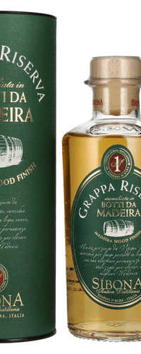 Sibona GRAPPA RISERVA Botti Da MADEIRA 40% Vol. 0,5l in Giftbox