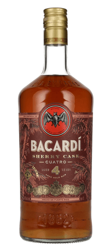 Bacardi 4 Years Old SHERRY CASK CUATRO Gold Rum 40% Vol. 1l