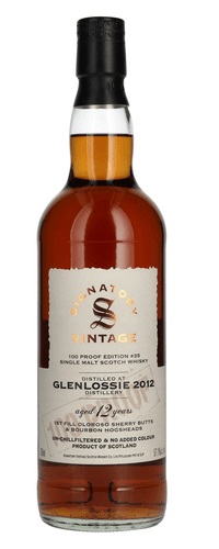 Signatory Vintage 100 Proof Edition GLENLOSSIE 12 Years Old Single Malt #35 2012 57,1% Vol. 0,7l