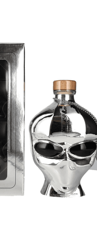 Outerspace Vodka Chrome Limited Edition 40% Vol. 0,7l in Giftbox and 2 Shot glasses