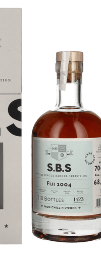 1423 S.B.S FIJI Rum Single Barrel Selection 2004 68,3% Vol. 0,7l in Giftbox