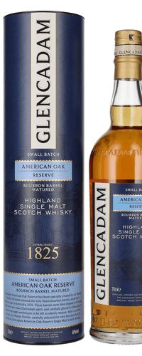 Glencadam Small Batch AMERICAN OAK Reserve Bourbon Barrel Matured 40% Vol. 0,7l in Giftbox