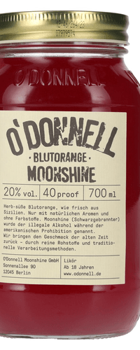 O'Donnell Moonshine BLUTORANGE Likoer 20% Vol. 0,7l