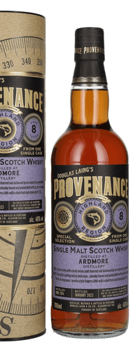 Douglas Laing PROVENANCE Ardmore 8 Years Old Single Cask Single Malt Scotch Whisky 2014 46% Vol. 0,7l in Giftbox