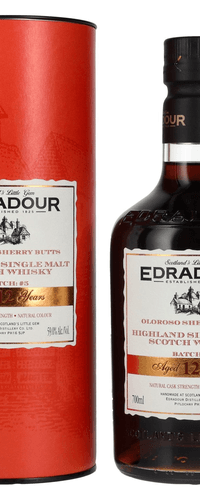 Edradour 12 Years Old Oloroso Sherry Butts Highland Single Malt Whisky Natural Cask Strength #5 2012 0,7l in Giftbox