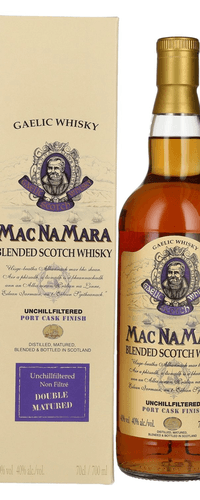 Gaelic Whisky MACNAMARA Port Cask Finish Blended Scotch Whisky 40% Vol. 0,7l in Giftbox
