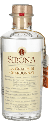 Sibona La Grappa di CHARDONNAY 40% Vol. 0,5l