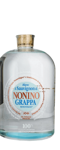 Nonino Grappa Monovitigno il Sauvignon di Blanc 41% Vol. 6,3l in wooden box with dosing pump