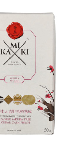 KAMIKI Blended Malt Whisky SAKURA & CEDAR Cask Finish 48% Vol. 0,5l in Giftbox