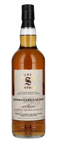 Signatory Vintage 100 Proof Edition BUNNAHABHAIN 8 Years Old Single Malt #31 2016 57,1% Vol. 0,7l