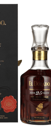 El Dorado 25 Years Old GRAND SPECIAL RESERVE Rum 1997 43% Vol. 0,7l in Giftbox
