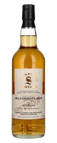 Signatory Vintage MILTONDUFF 8 Years Old 100 Proof Edition #24 Single Malt 2015 57,1% Vol. 0,7l