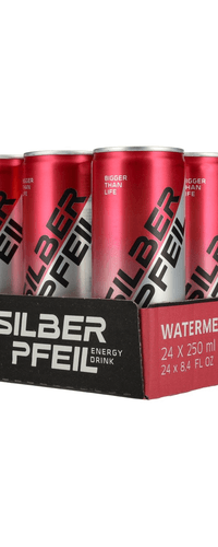 SILBERPFEIL Energy Drink WATERMELON 24x0,25l Dosen