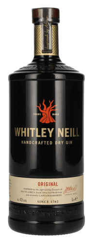 Whitley Neill ORIGINAL Handcrafted Dry Gin 43% Vol. 1l
