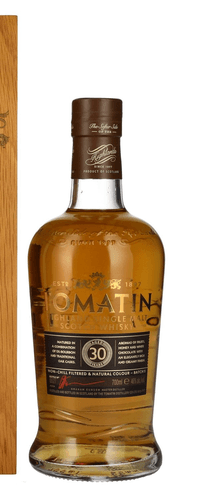 Tomatin 30 Years Old Highland Single Malt Scotch Whisky 46% Vol. 0,7l in Wooden box